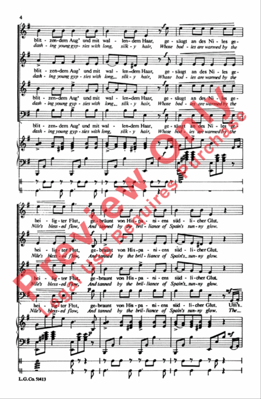 Zigeunerleben Choir scores gallery preview page 19