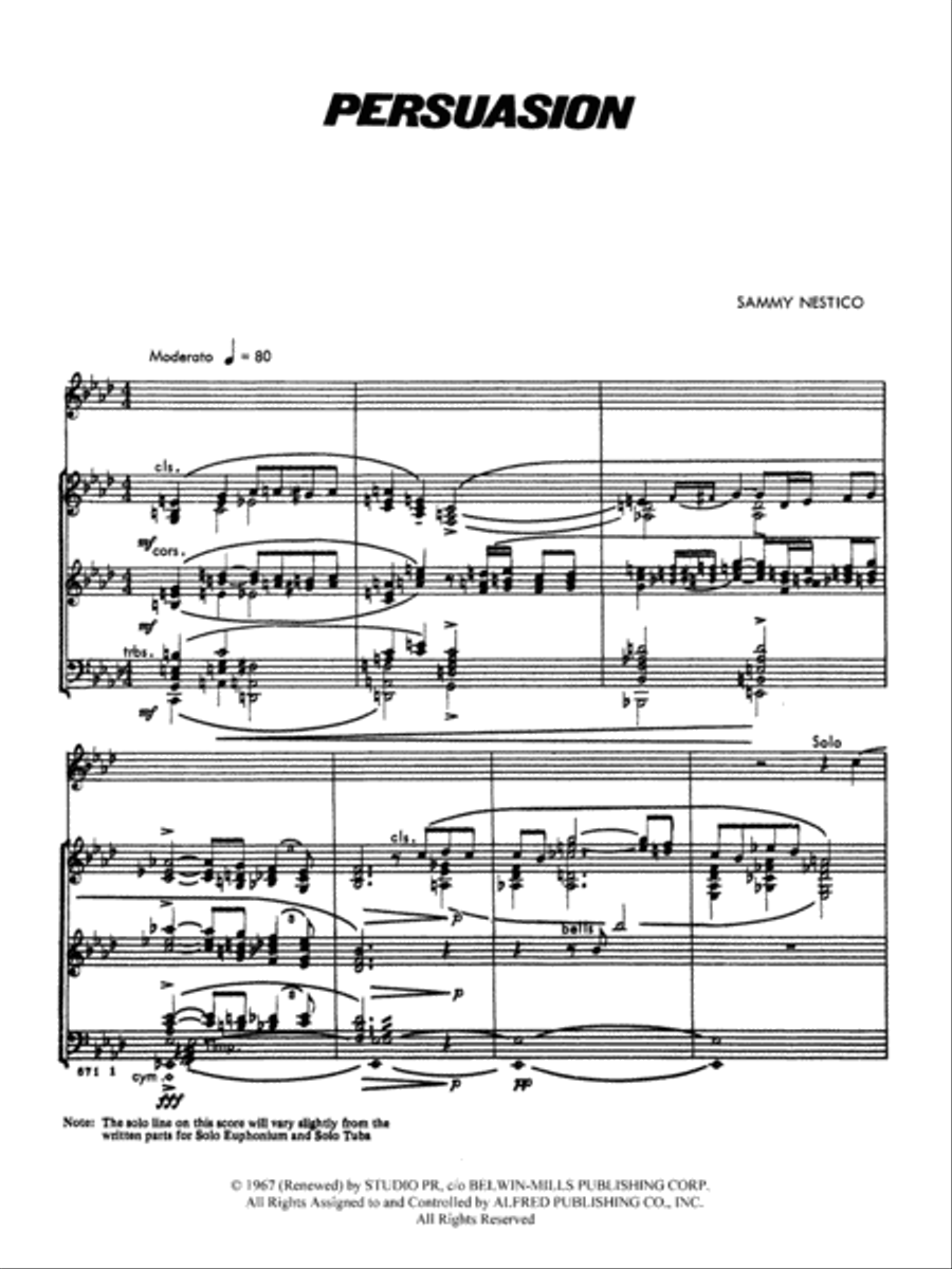 Persuasion: Score Concert Band scores gallery preview page 3