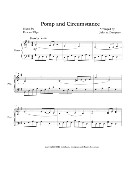 Pomp and Circumstance (Early Intermediate Piano) image number null