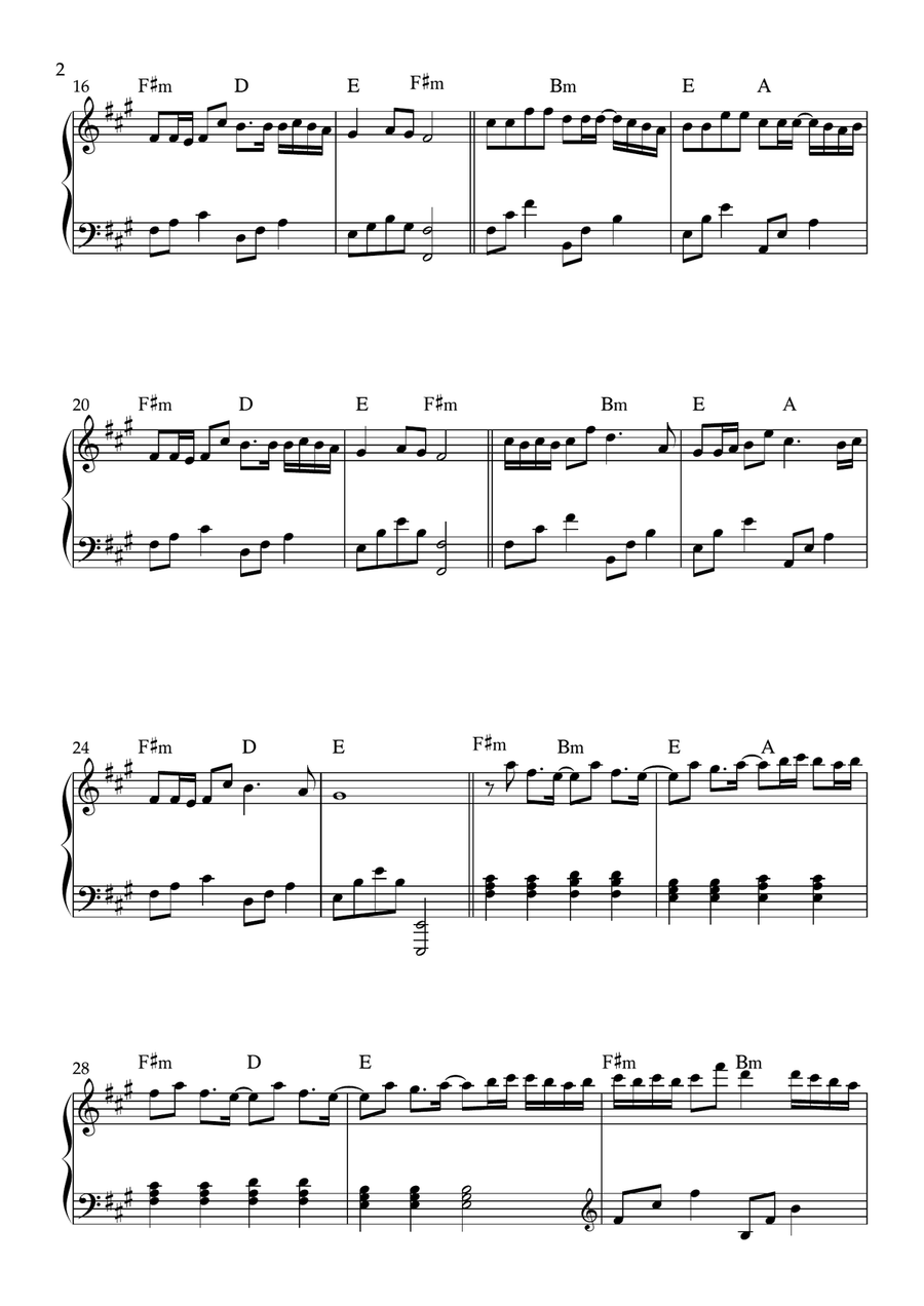 Lily Lily Easy Piano scores gallery preview page 2