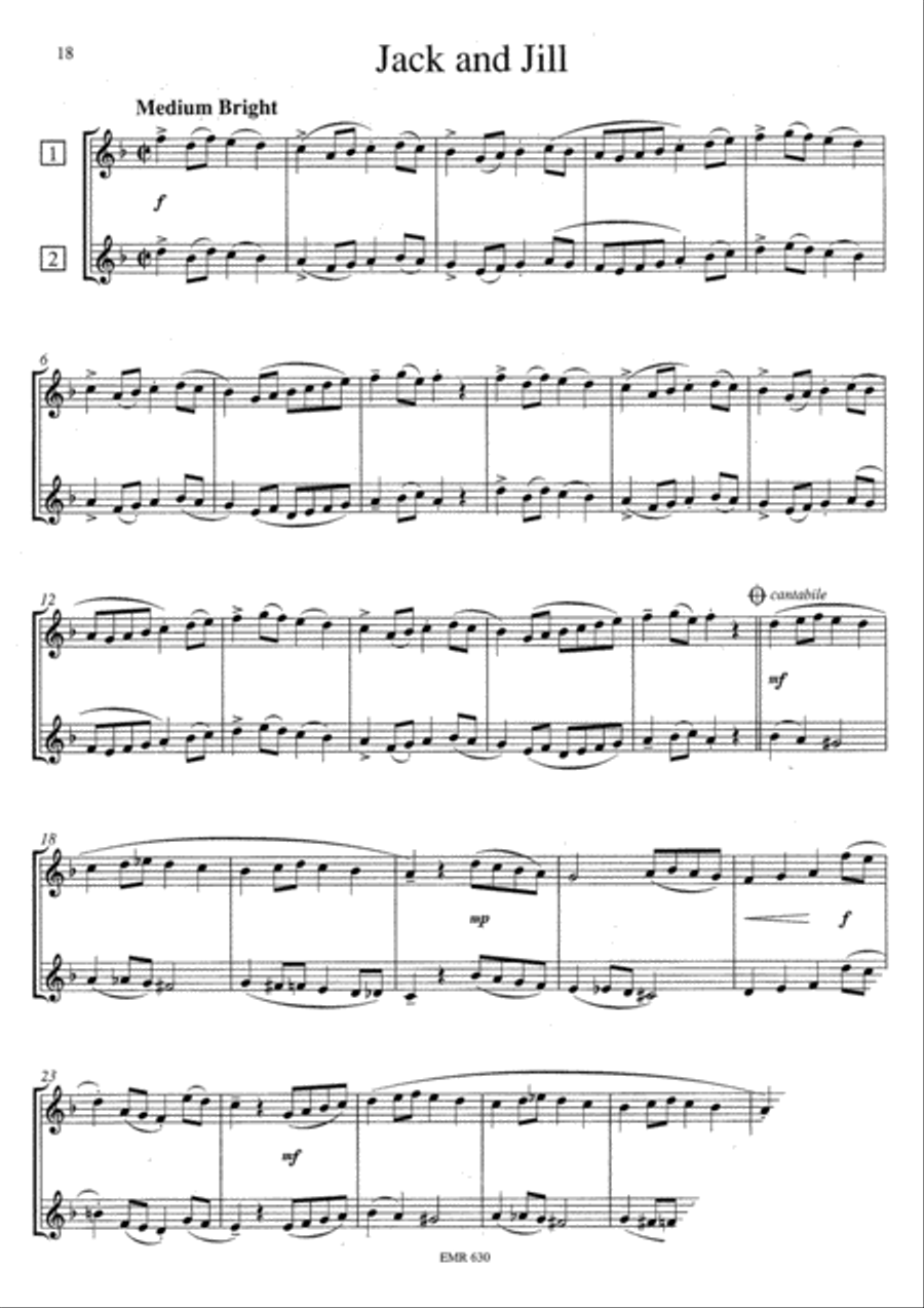 8 Happy Pieces Trombone Duet scores gallery preview page 20