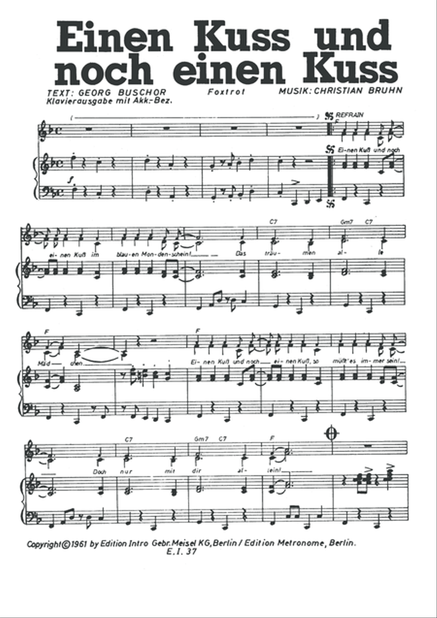 Einen Kuss und noch einen Kuss Voice scores gallery preview page 3