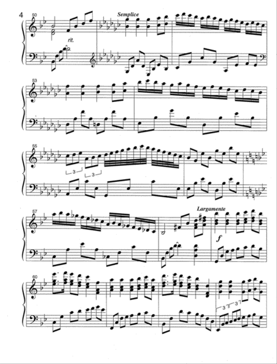 La Vita Bella (Life is Beautiful) Piano Solo scores gallery preview page 4