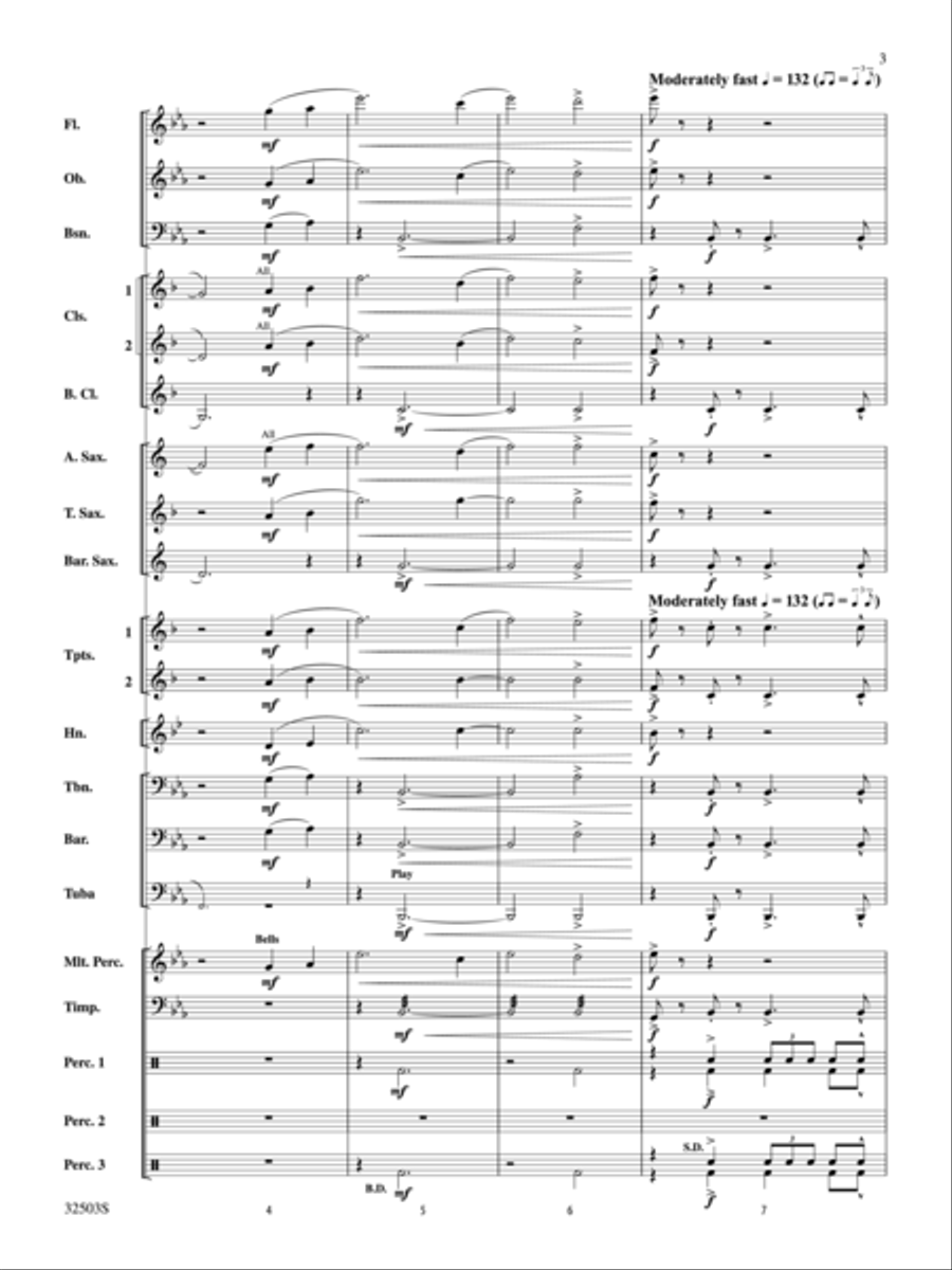 Mack the Knife Concert Band scores gallery preview page 3