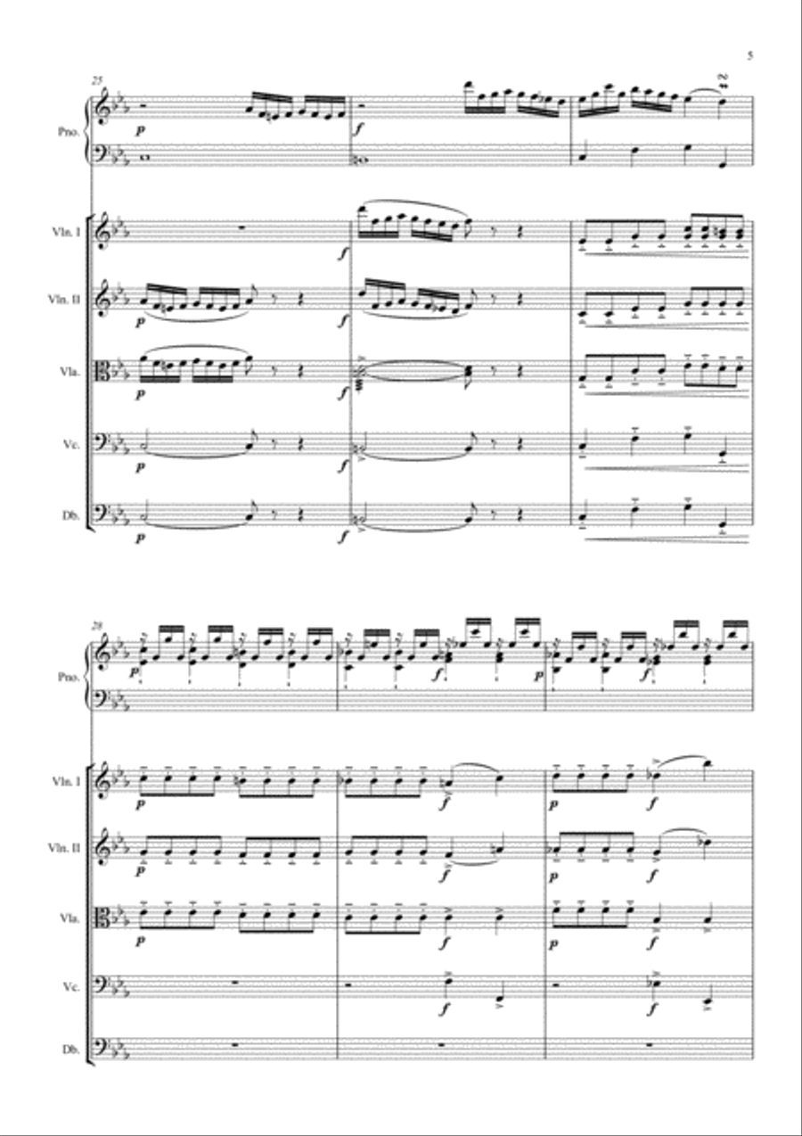 C.P.E.Bach-Solfeggio in C minor Ensemble (Sextet) Chamber Orchestra scores gallery preview page 6