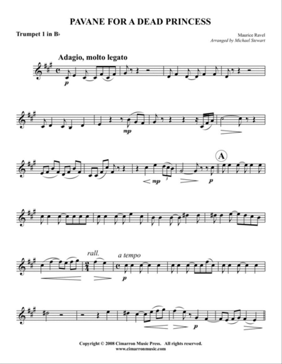 Pavane Brass Quintet scores gallery preview page 5