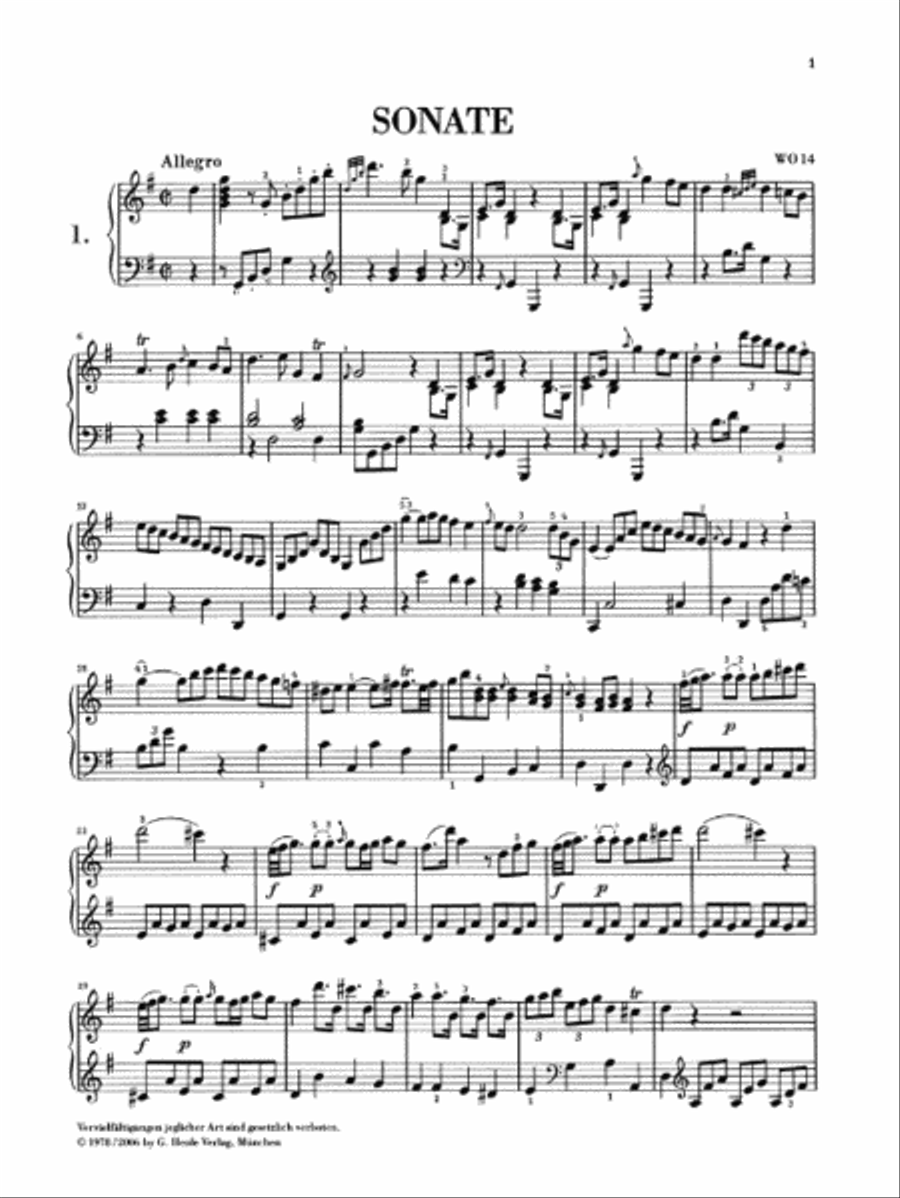 Selected Piano Sonatas – Volume I (1768-1785) Piano Solo scores gallery preview page 3