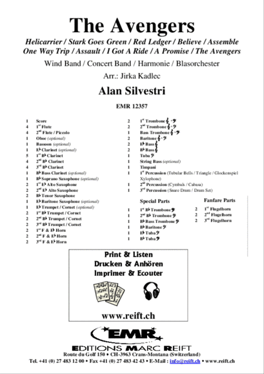 The Avengers Concert Band scores gallery preview page 2