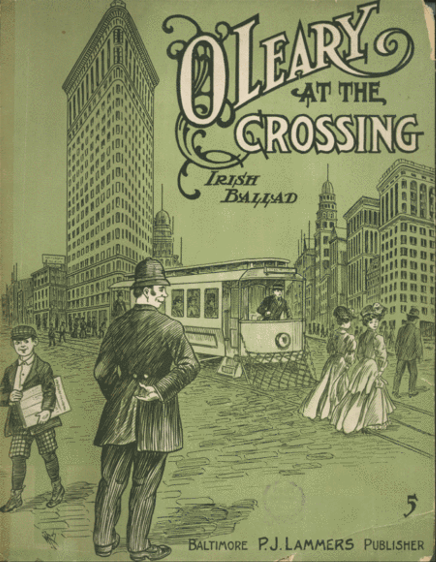 O'Leary at the Crossing. Irish Ballad Voice scores gallery preview page 1