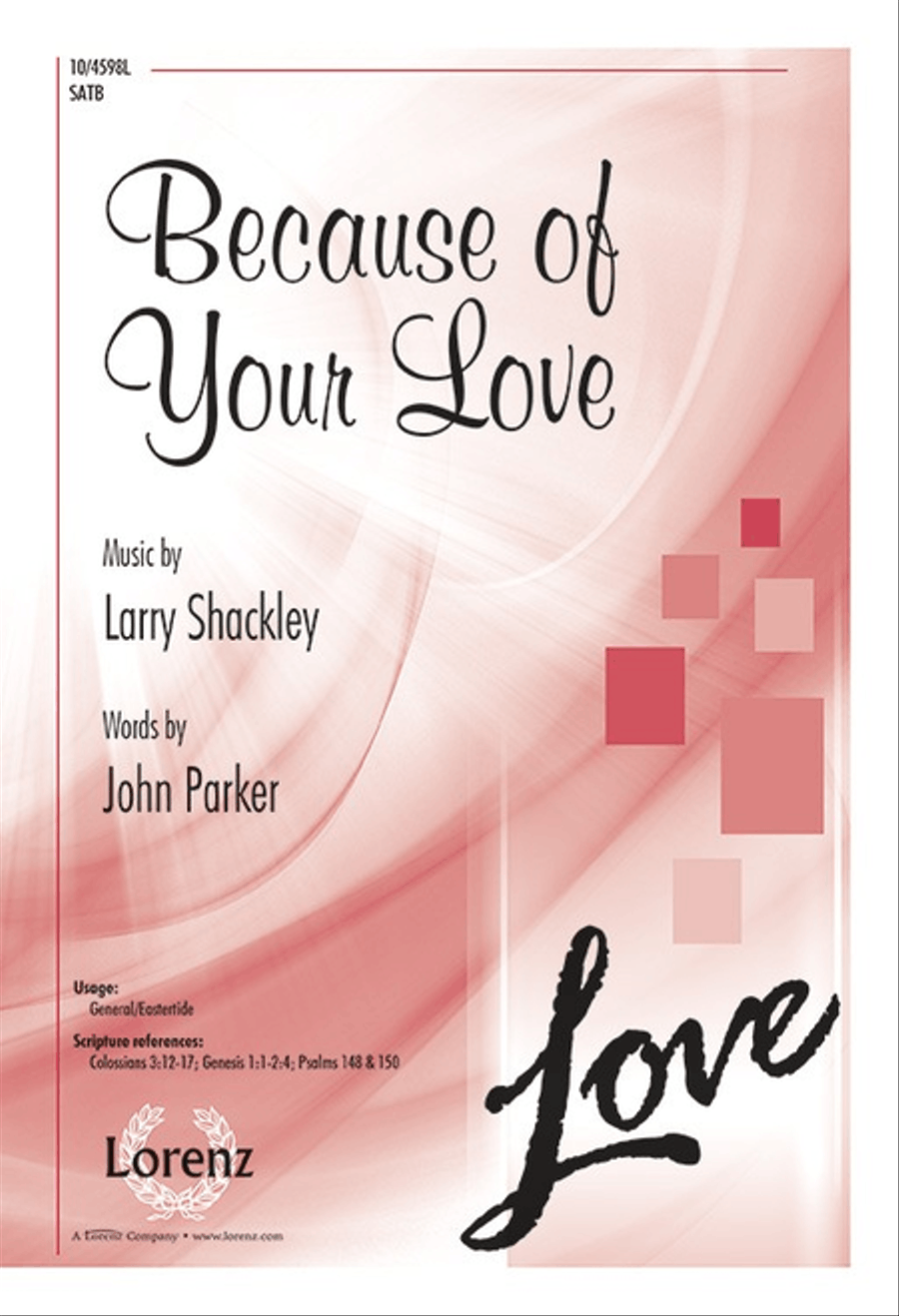 Because of Your Love 4-Part scores gallery preview page 1