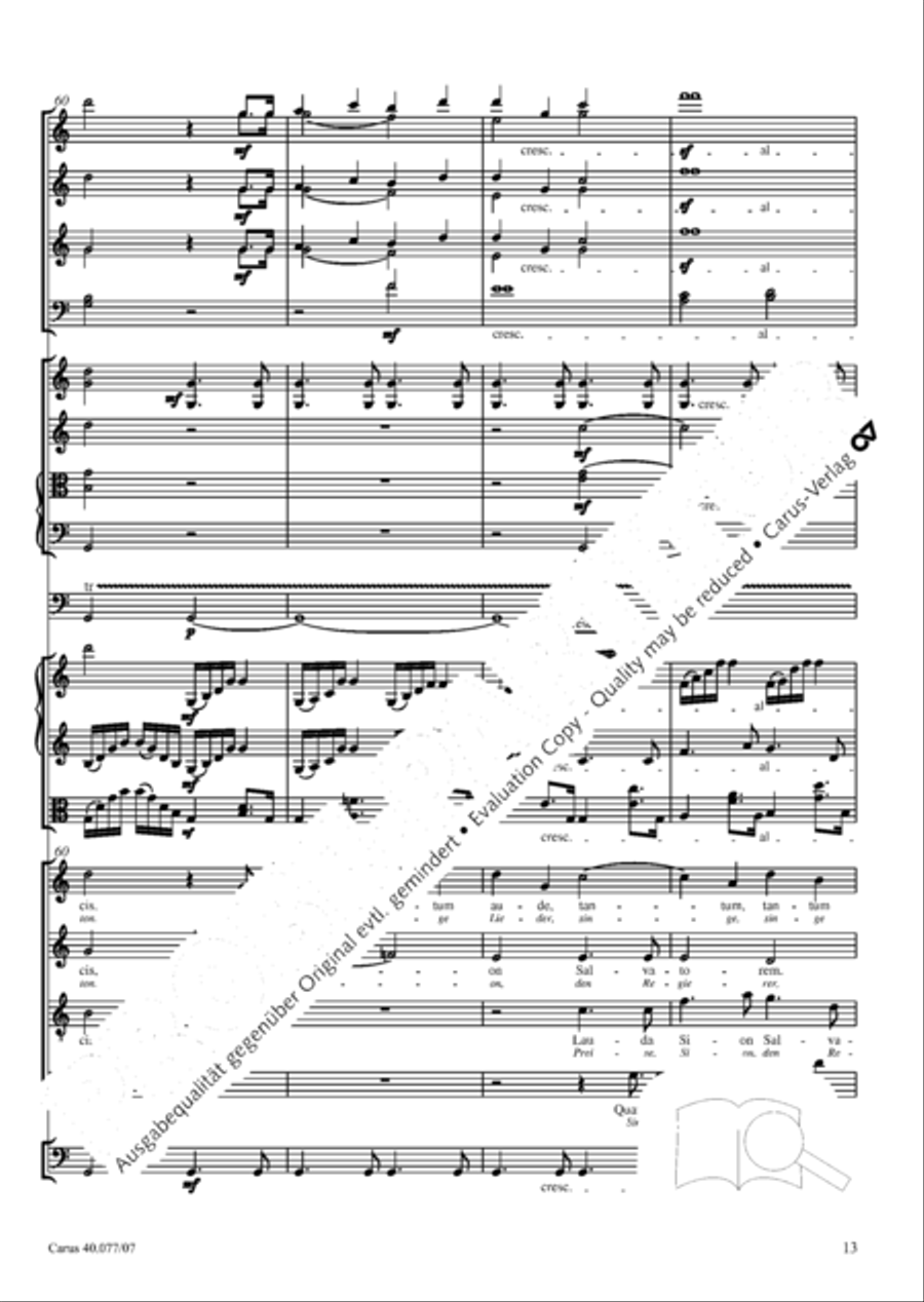 Lauda Sion 4-Part scores gallery preview page 26