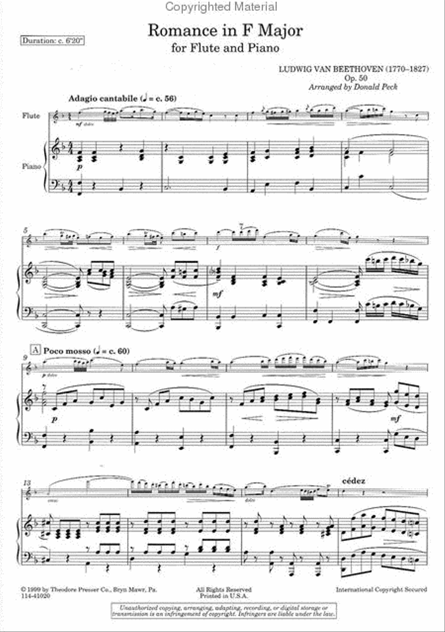 Romance In F Major (Op. 50) Chamber Music scores gallery preview page 2