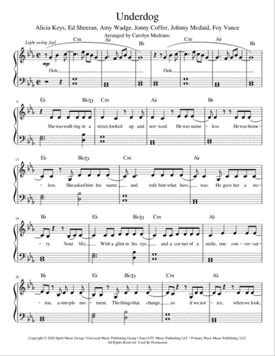 Underdog Voice scores gallery preview page 1