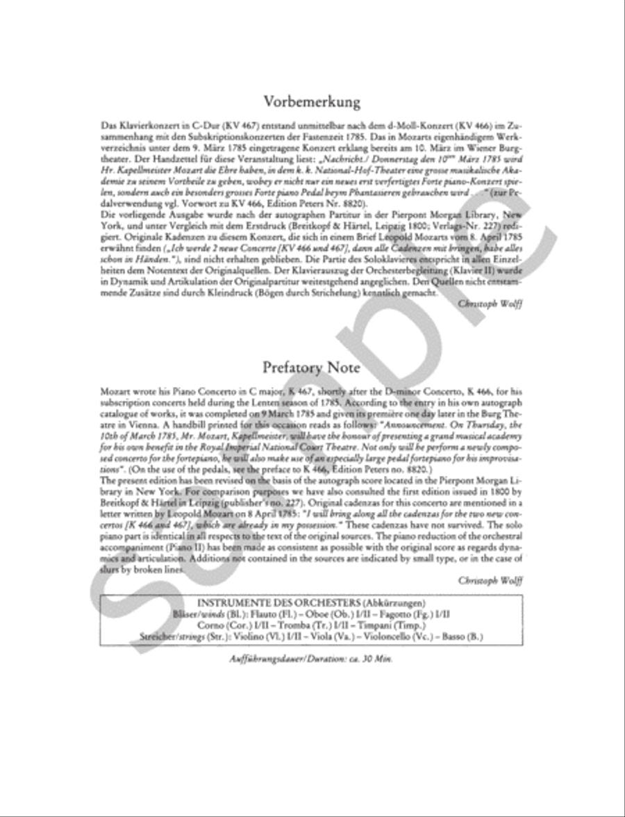 Piano Concerto No. 21 in C K467 (Edition for 2 Pianos) Piano Solo scores gallery preview page 2