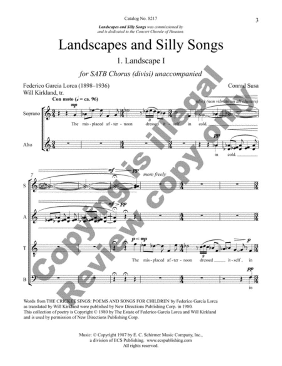 Landscapes and Silly Songs Divisi scores gallery preview page 24