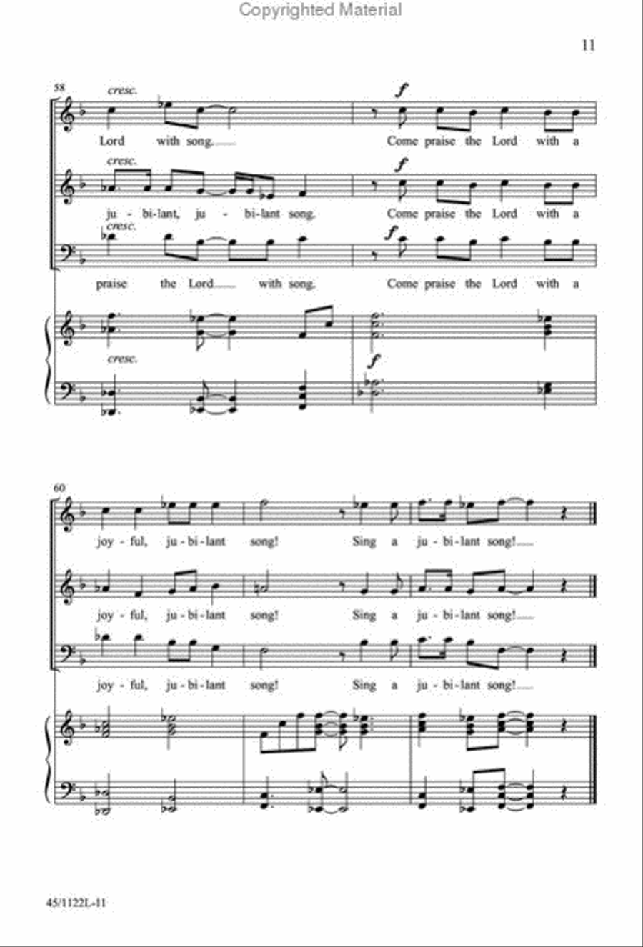 One-Rehearsal Anthems, Vol. 2 3-Part scores gallery preview page 11