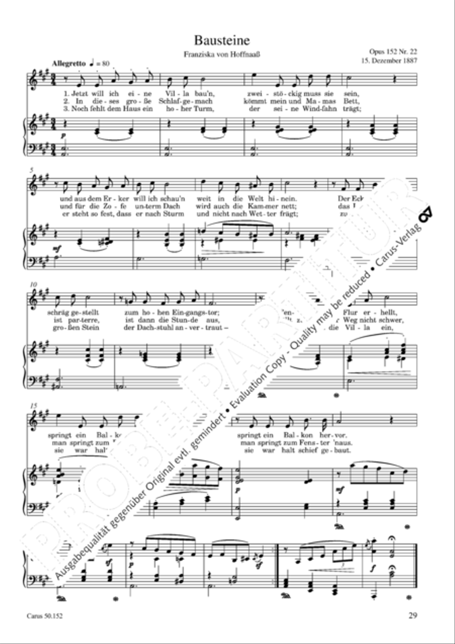 Liederbuch fur Kinder op. 152 Choir scores gallery preview page 30