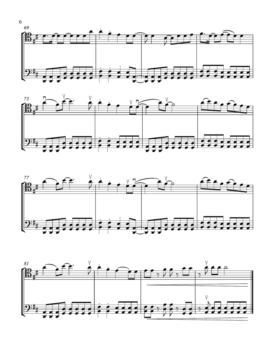 Shut Up And Dance String Duet scores gallery preview page 6