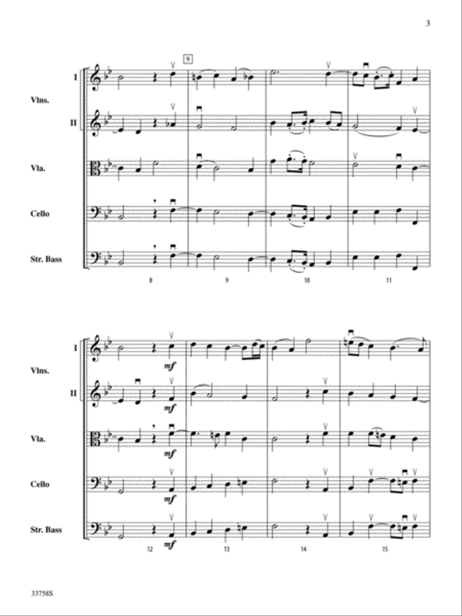 Two English Voluntaries String Orchestra scores gallery preview page 3