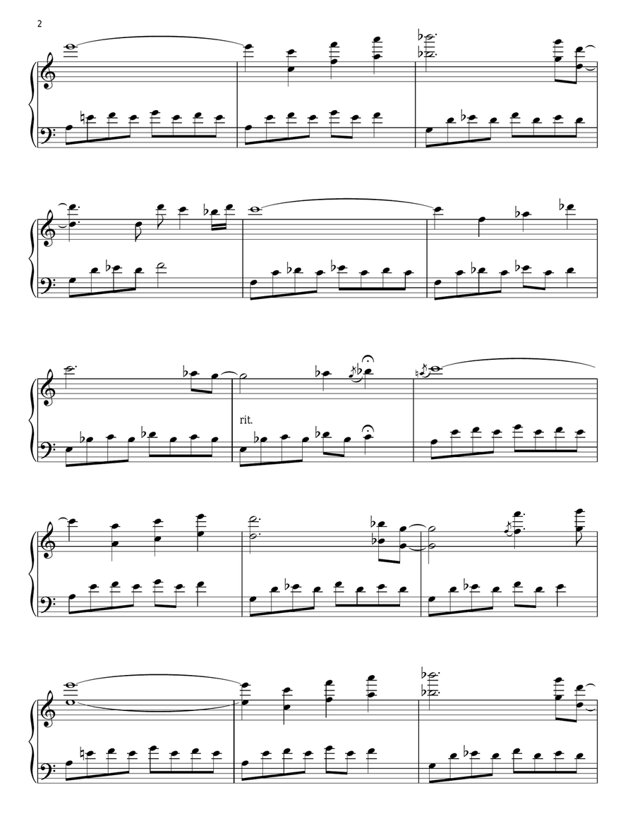 Between Worlds Piano Solo scores gallery preview page 2
