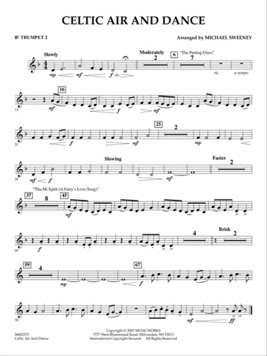Celtic Air and Dance Concert Band scores gallery preview page 6