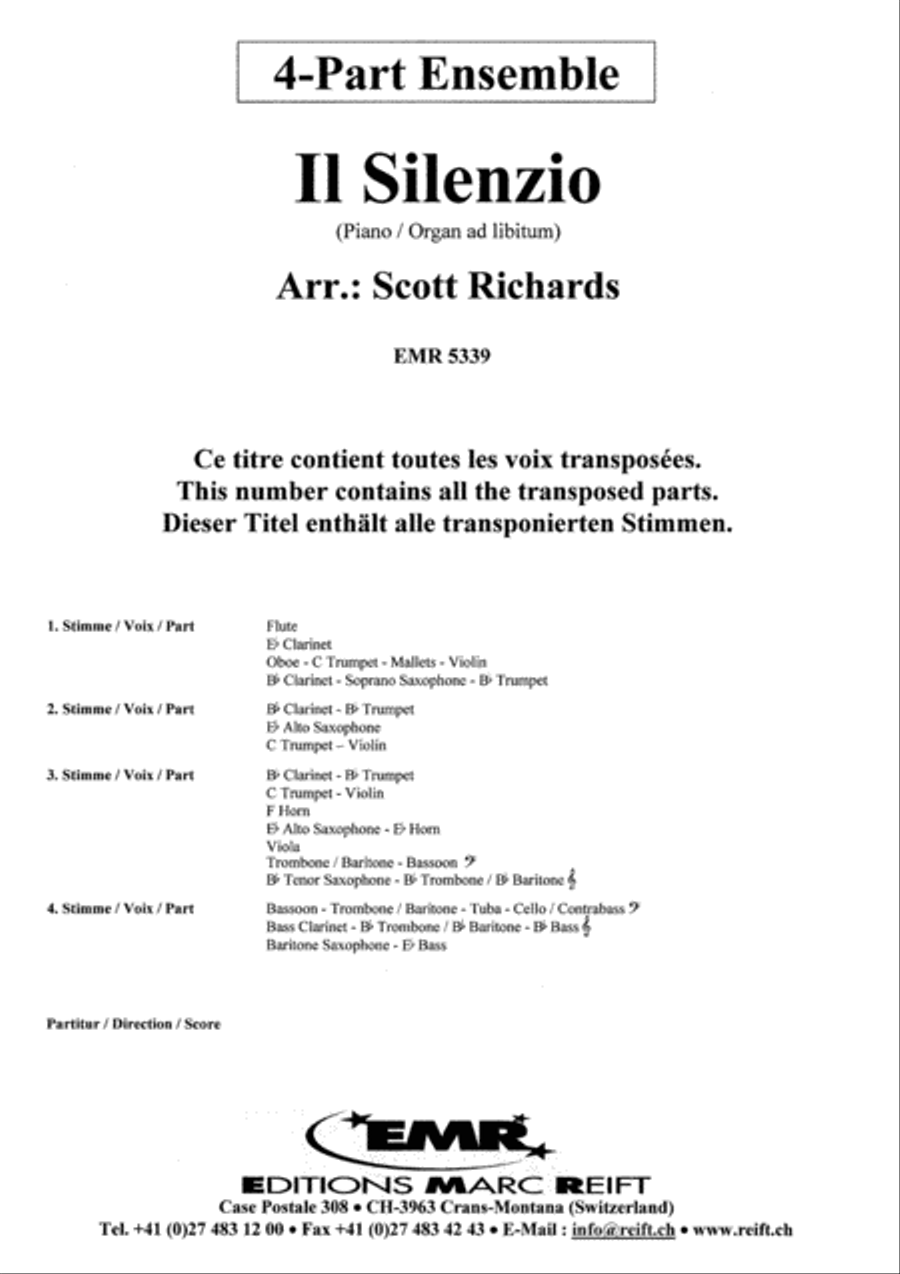 Il Silenzio Il Silenzio Concert Band scores gallery preview page 6