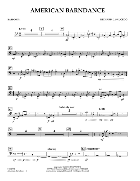 American Barndance - Bassoon 1