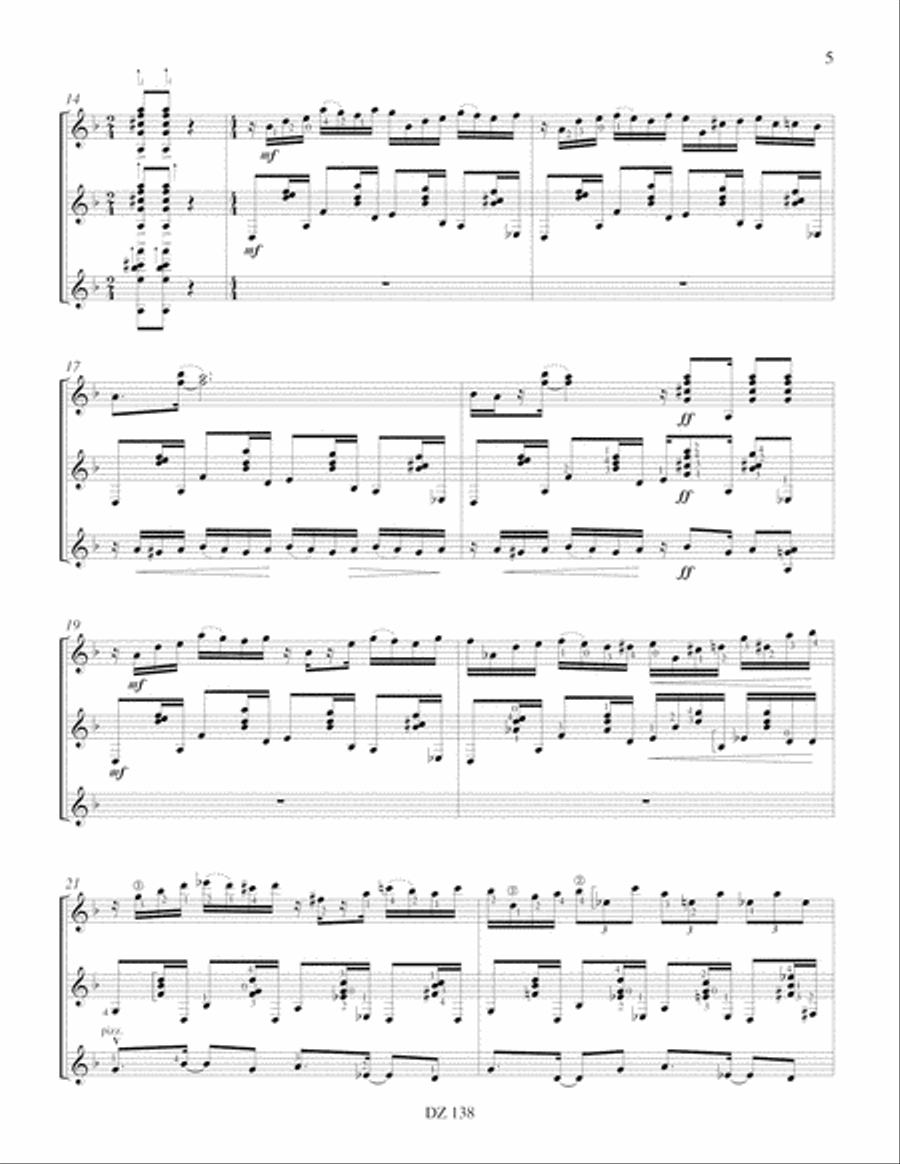 Carnaval Guitar Ensemble scores gallery preview page 5