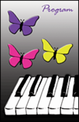 Book cover for Recital Program #76 - Butterfly Keyboard
