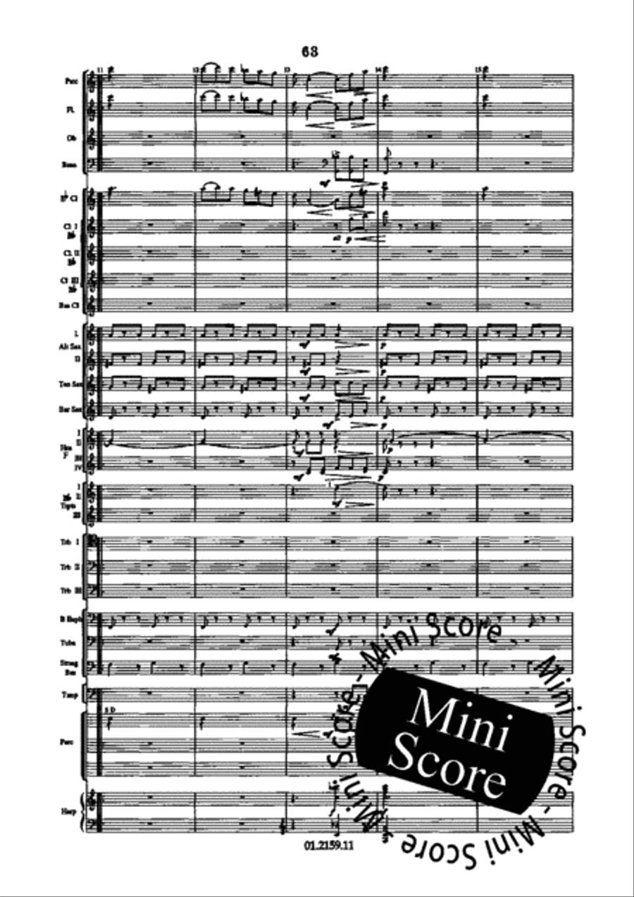 Dance Suite Concert Band scores gallery preview page 71