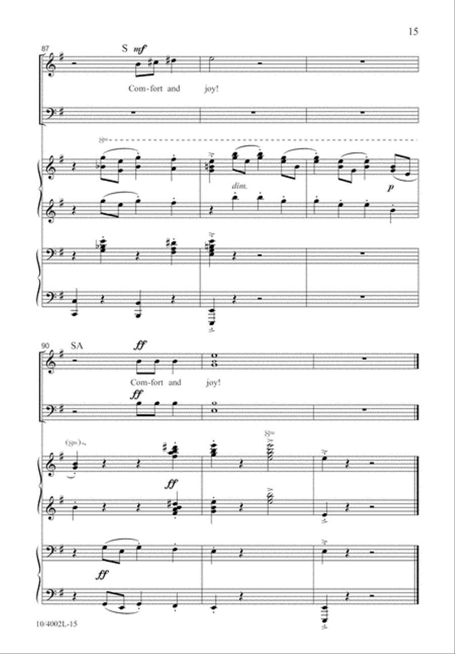 God Rest You Merry, Gentlemen 3-Part scores gallery preview page 16