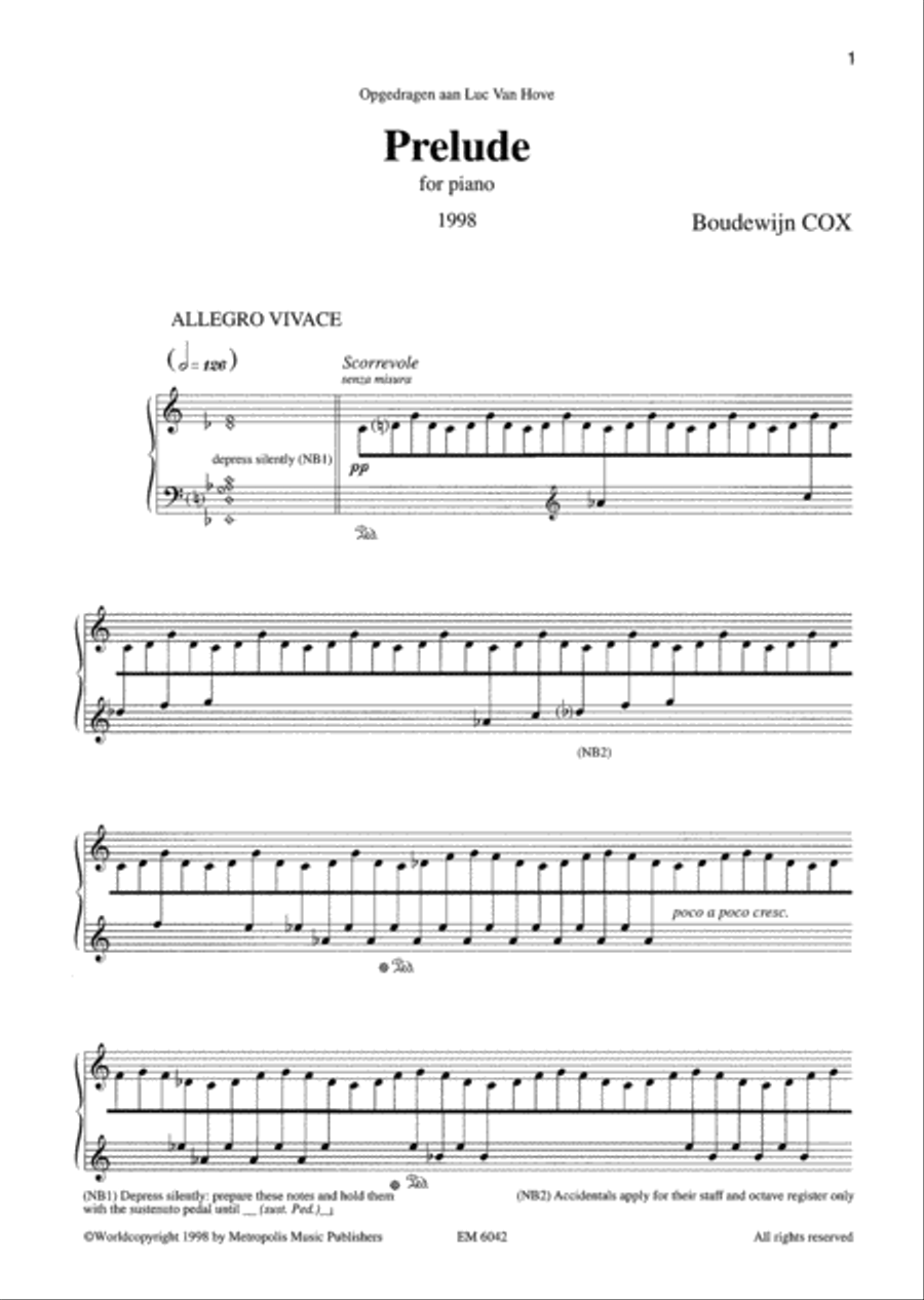 Prelude for Piano Solo Piano Solo scores gallery preview page 2