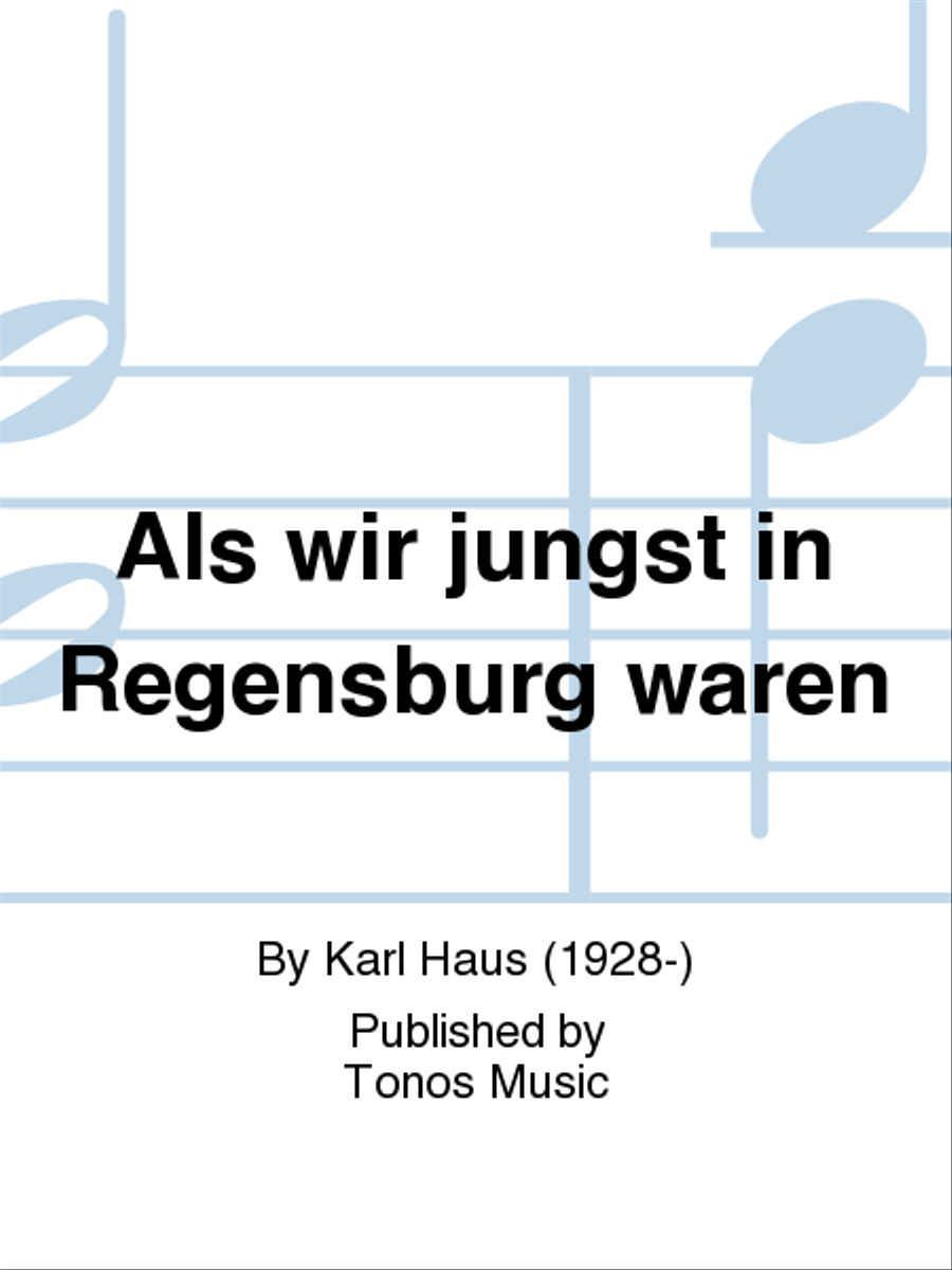 Als wir jungst in Regensburg waren TTBB scores gallery preview page 1