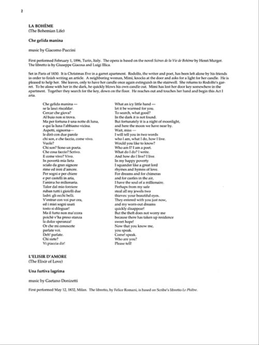 Italian Tenor Arias Italian Tenor Arias Voice Solo scores gallery preview page 3