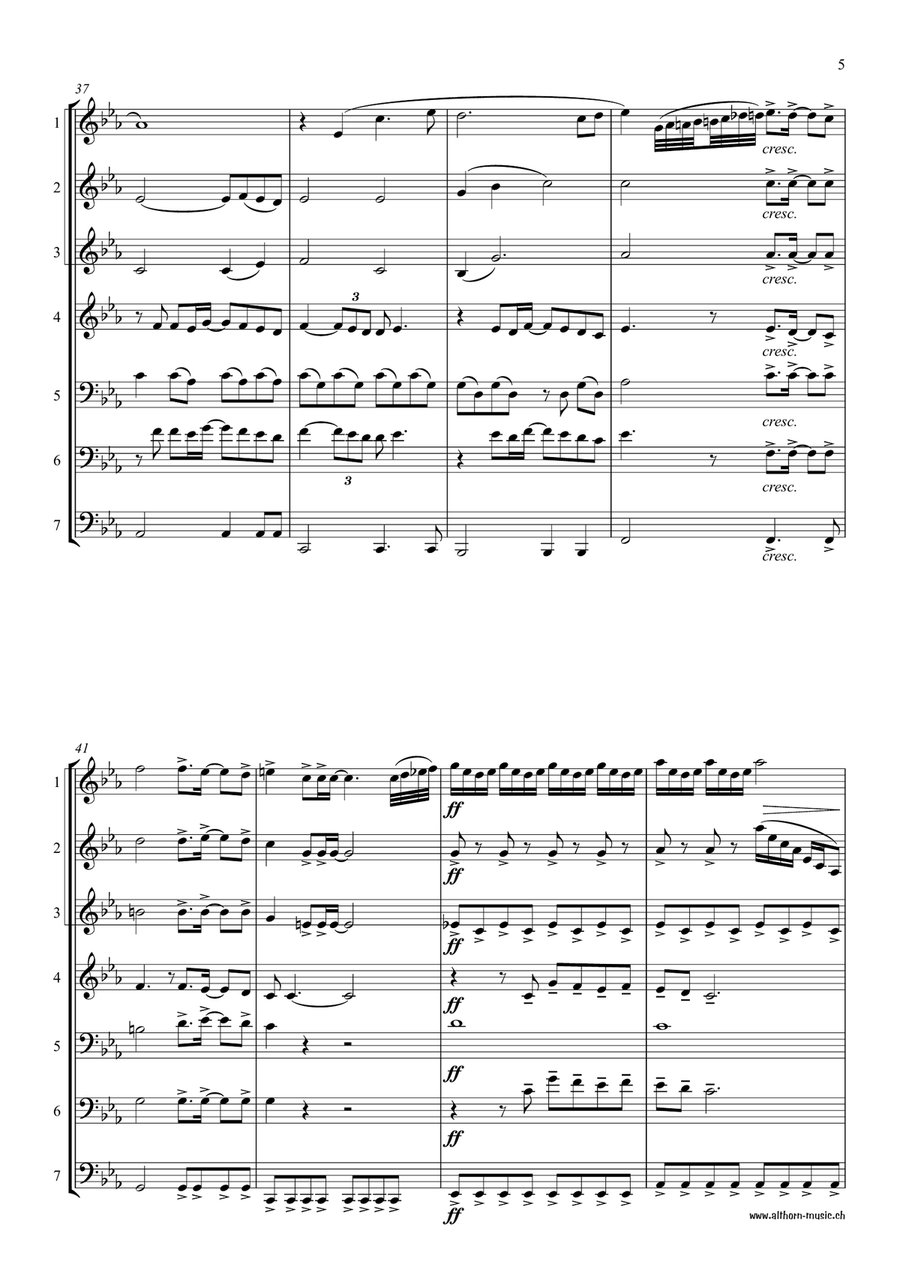 Rise Like A Phoenix Brass Ensemble scores gallery preview page 5