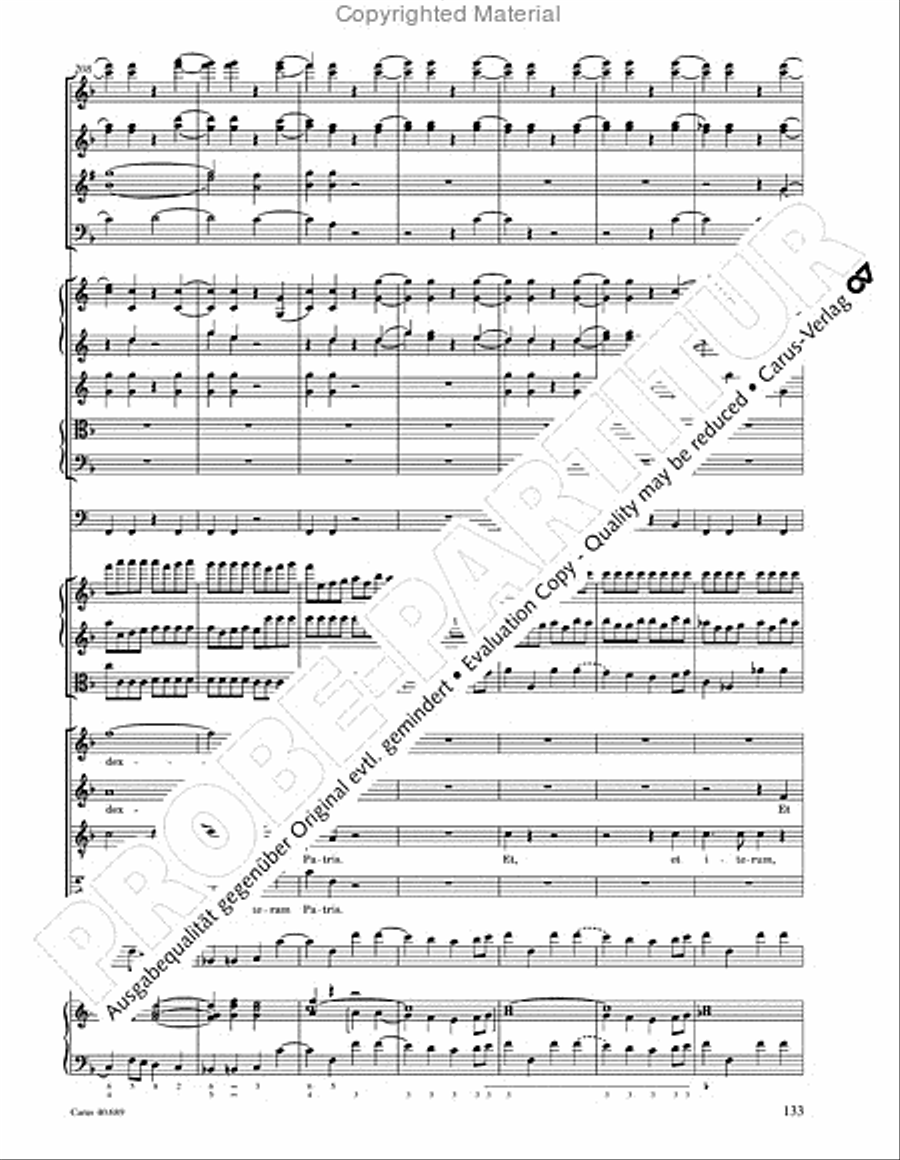 Missa solemnis Missa solemnis 4-Part scores gallery preview page 149