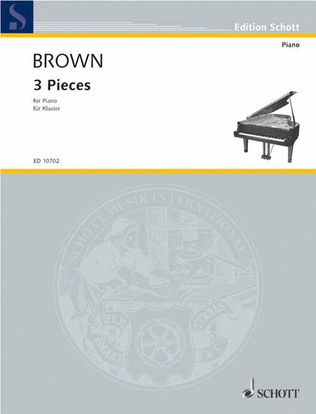 Book cover for Brown Three Pieces For Piano