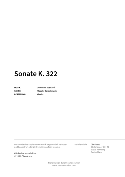 Sonate K. 322 image number null