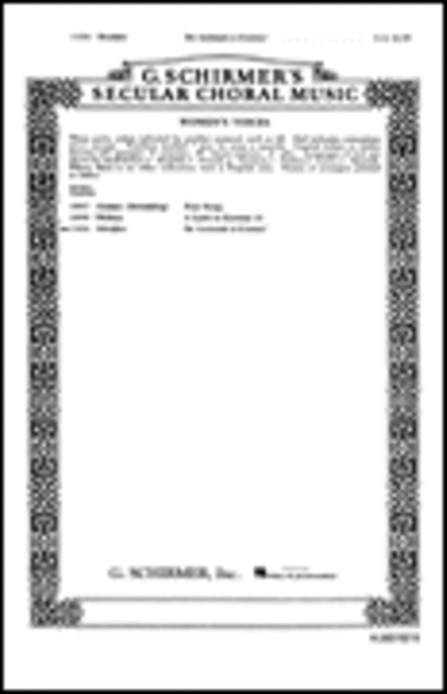 De Animals A Comin A Cappella Spiritual SSA scores gallery preview page 1