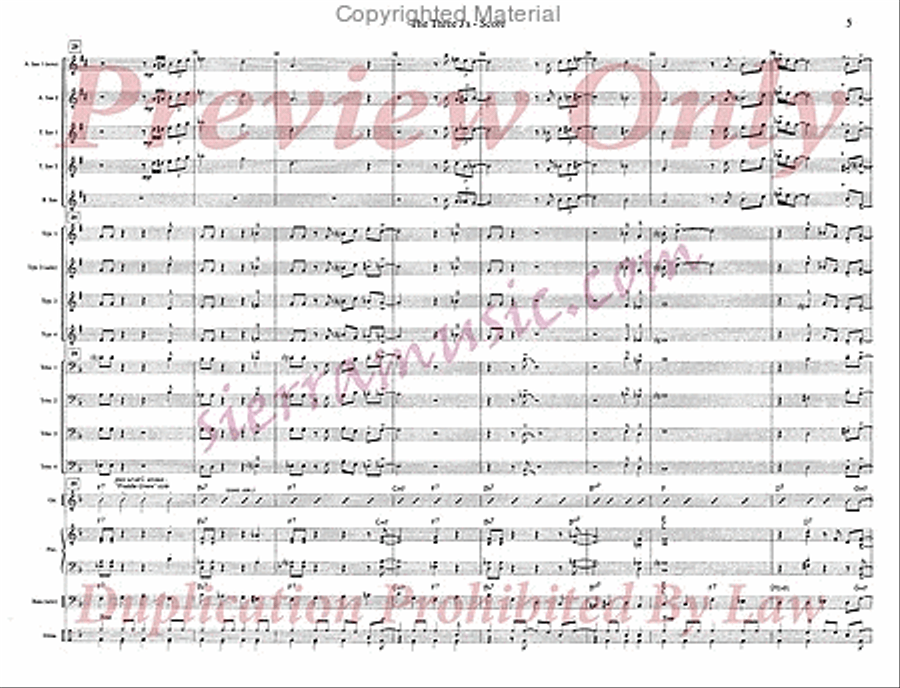 The Three J's Jazz Ensemble scores gallery preview page 6