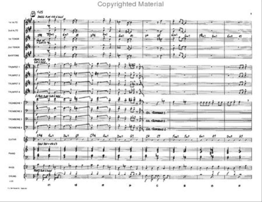 One For Woody Jazz Ensemble scores gallery preview page 8