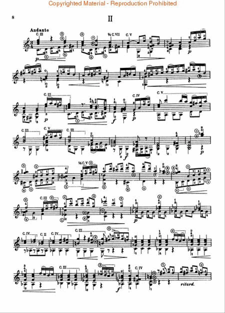Sonata Classica: Homage to Sor Acoustic Guitar scores gallery preview page 3