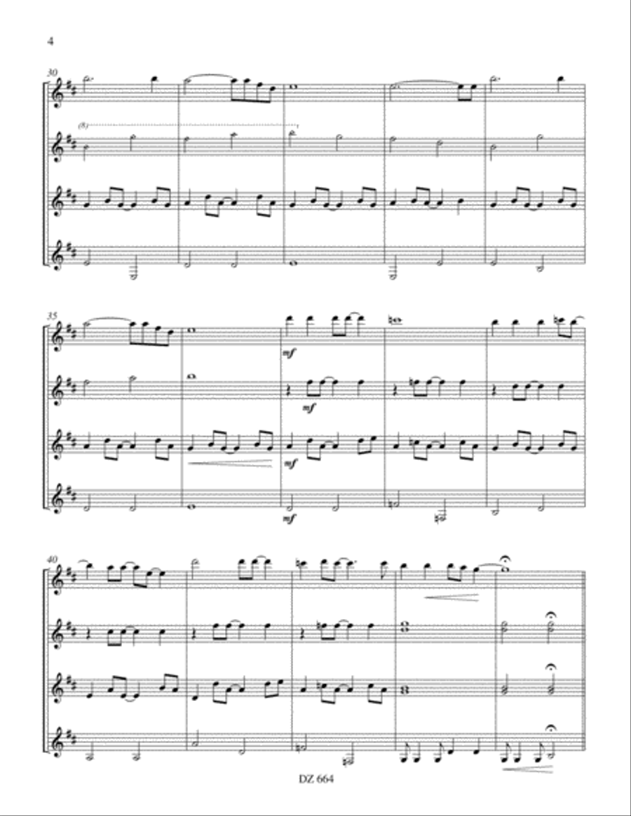 Lucky Man - Flower Power Suite Guitar Ensemble scores gallery preview page 4