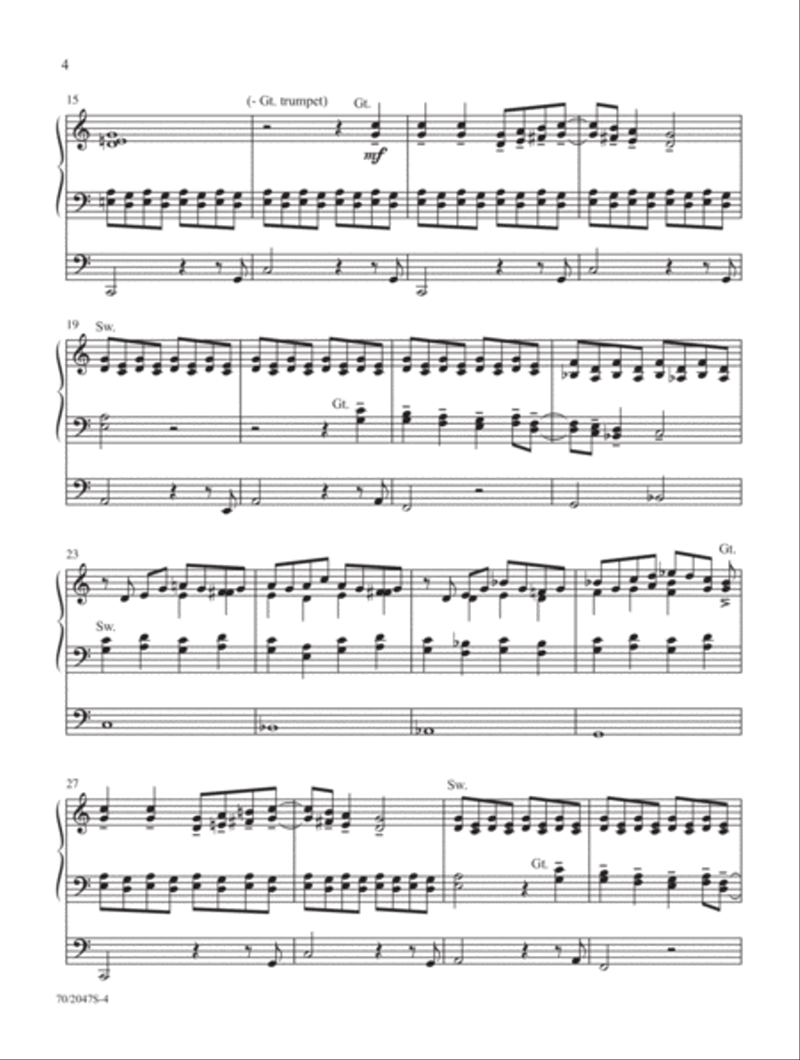 A Mighty Fortress A Mighty Fortress Organ Solo scores gallery preview page 3
