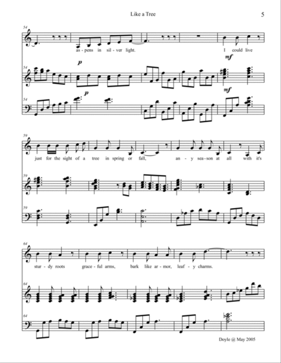 Like a Tree Voice scores gallery preview page 5