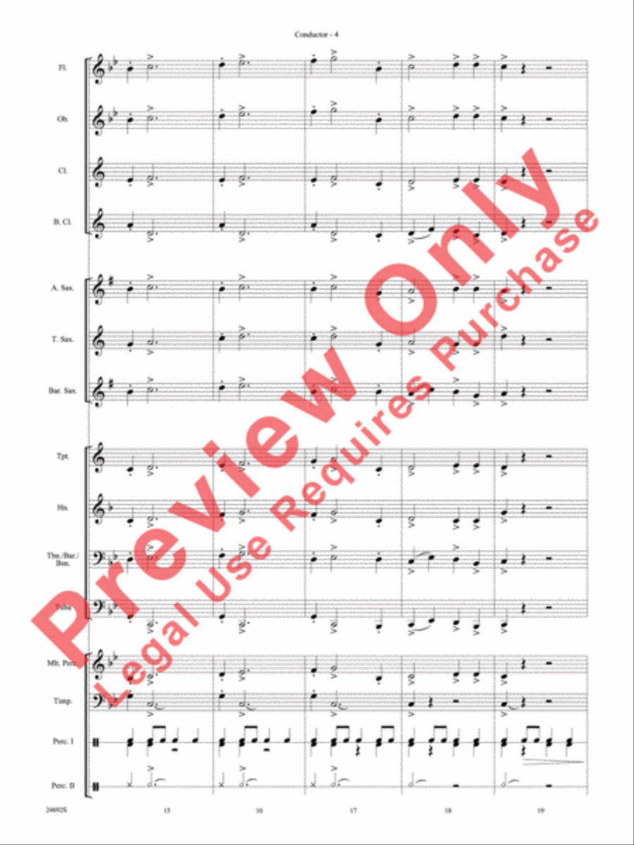 Fire Caves of Golgathon Fire Caves of Golgathon Concert Band scores gallery preview page 6
