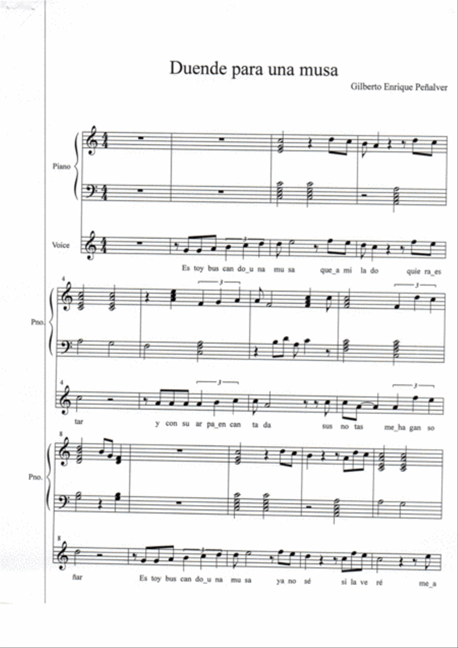 Duende para una musa Classical Guitar scores gallery preview page 2