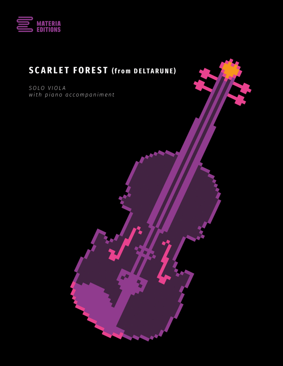Scarlet Forest (from DELTARUNE) (for Solo Viola with Piano Accompaniment) Piano Accompaniment scores gallery preview page 1