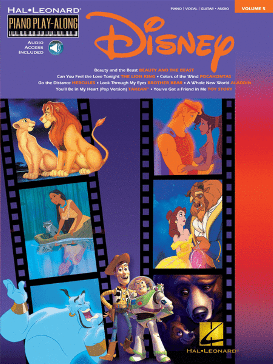 Disney Piano, Vocal, Guitar scores gallery preview page 1