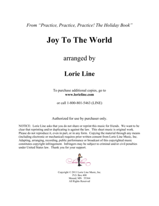 Book cover for Joy To The World - EASY!